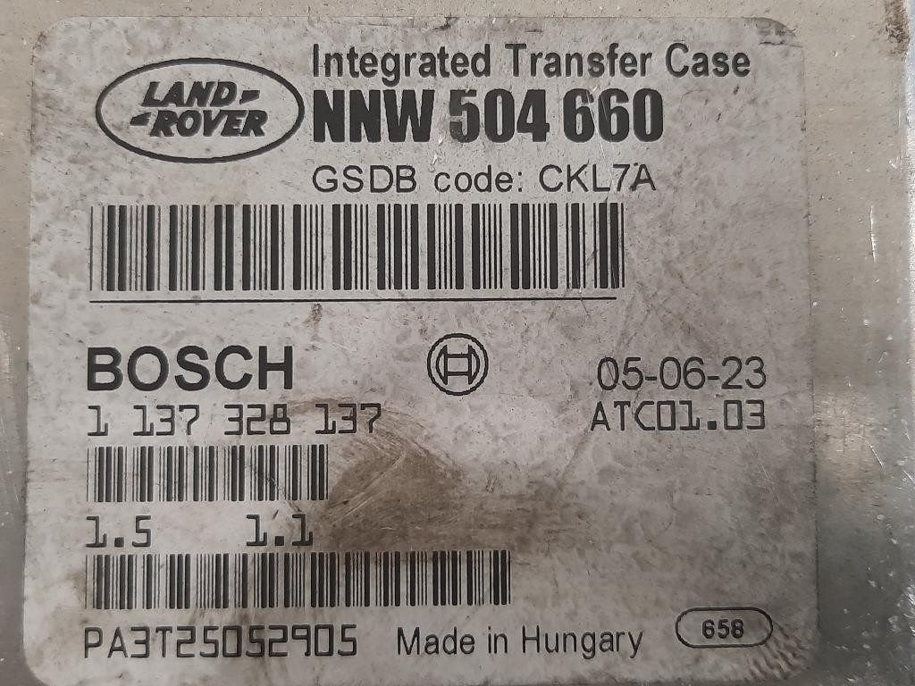 Centralina Cambio NNW 504660 Land Rover Range Rover Sport II 2009