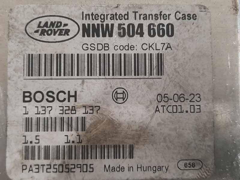 Centralina Cambio NNW 504660 Land Rover Range Rover Sport II 2009