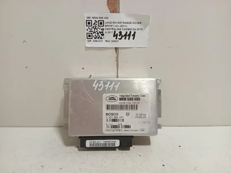 Centralina Cambio NNW 508 480 Land Rover Range Rover Sport III 2014