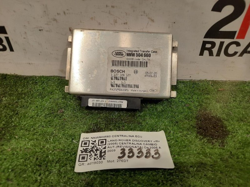 Centralina Cambio Autrevisionata NNW504660 CENTRALINA ECU Land Rover Discovery III 2005