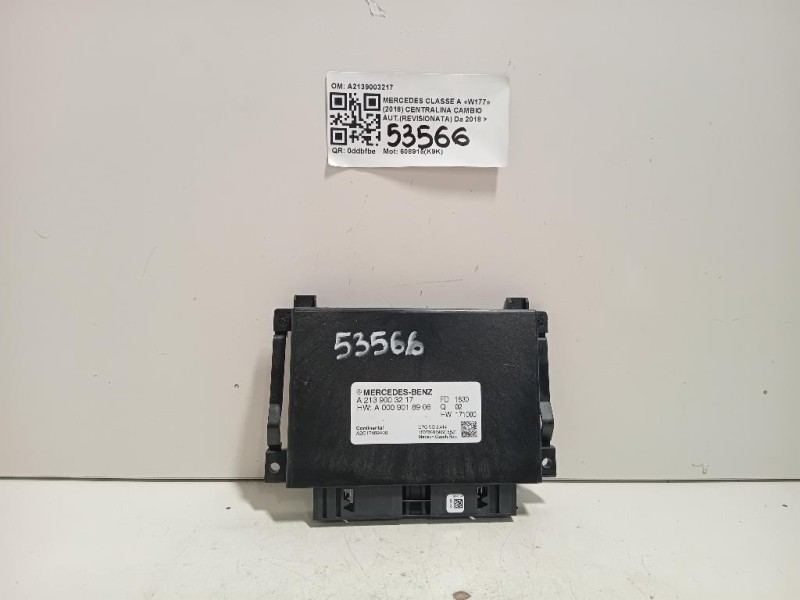 Centralina Cambio Autrevisionata A2139003217 Mercedes Classe A W177 2018