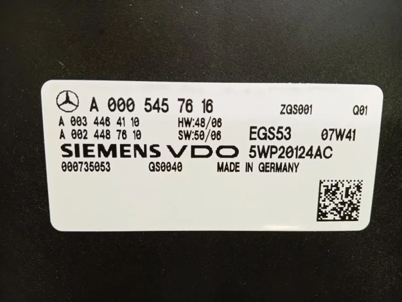 Centralina Cambio Autrevisionata 5WP20124AC Mercedes Classe C W204 2007