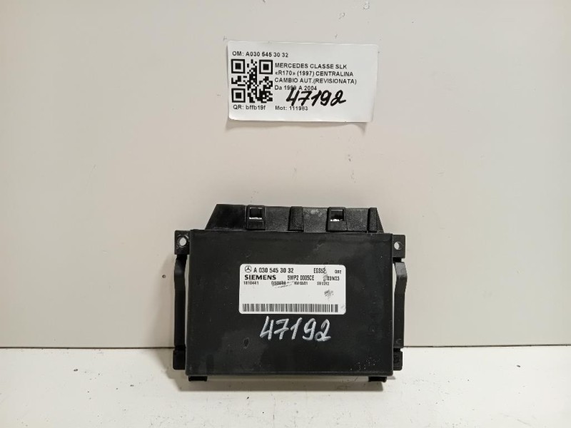 Centralina Cambio Autrevisionata A030 545 30 32 Mercedes Classe SLK R170 1997