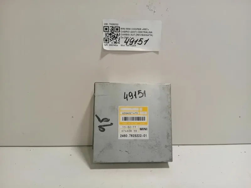 Centralina Cambio Autrevisionata 7625222 Mini MINI Cooper R57 Cabrio 2007