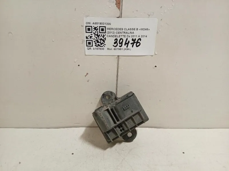 Centralina Candelette A6519001300 Mercedes Classe B W246 2012