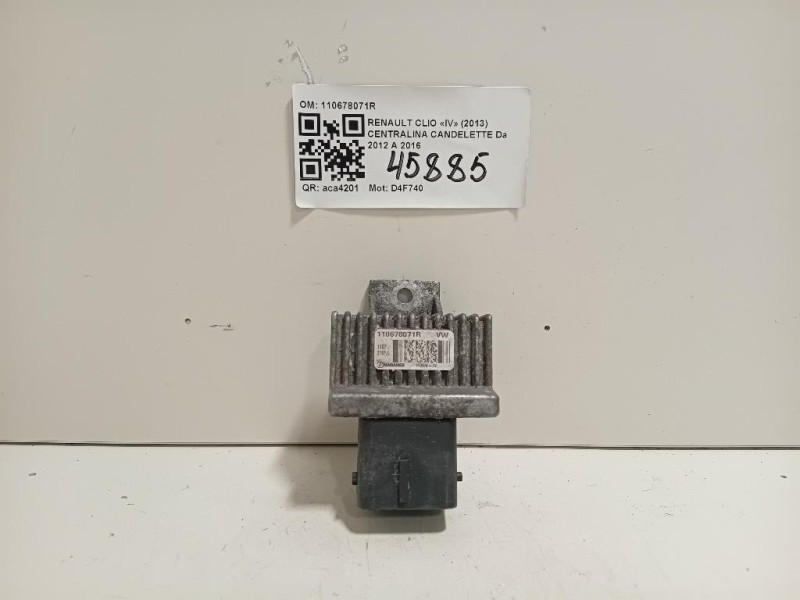 Centralina Candelette 110678071R Renault CLIO IV 2013