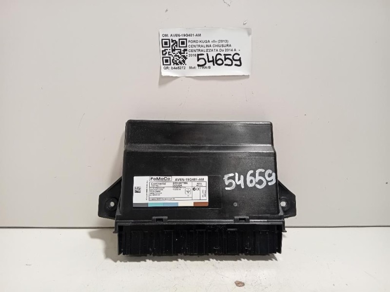 Centralina Chiusura Centralizzata AV6N-19G481-AM Ford KUGA II 2013