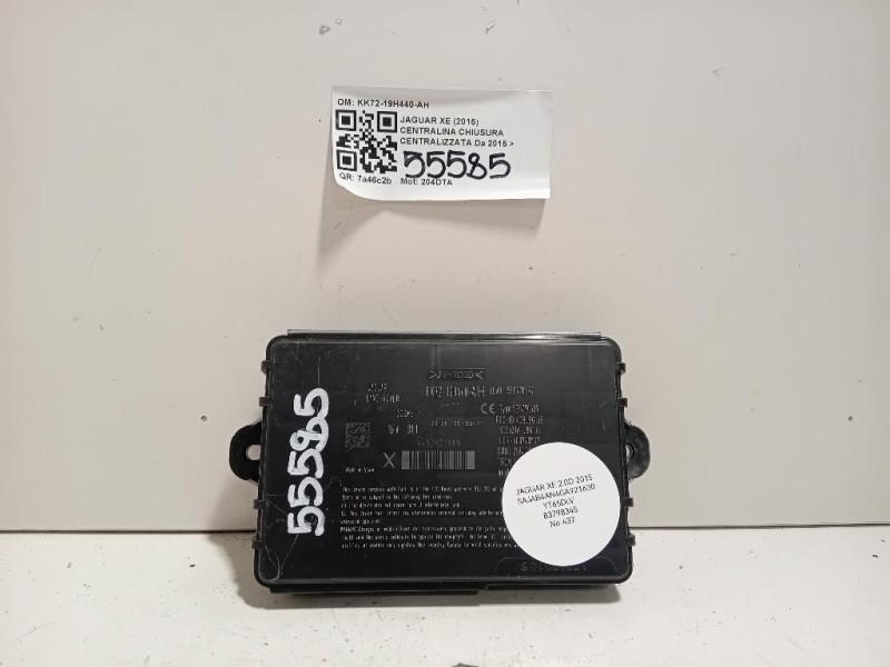 Centralina Chiusura Centralizzata KK72-19H440-AH Jaguar XE 2015