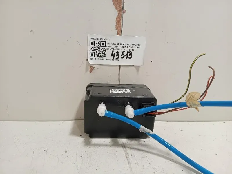 Centralina Chiusura Centralizzata A5998200010 Mercedes Classe C W204 2011