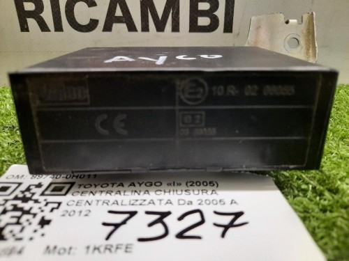 Centralina Chiusura Centralizzata 89740-0H011 Toyota AYGO I 2005