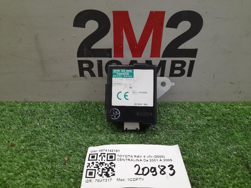 Centralina Chiusura Centralizzata 8974142151 Toyota RAV 4 II 2000