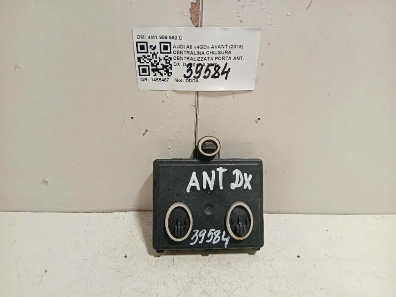 Centralina Chiusura Centralizzata Porta ANT DX 4M1 959 592 D Audi A6 4GD Avant 2016
