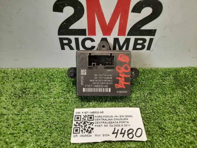 Centralina Chiusura Centralizzata Porta POST SX F1ET-14B532-AE Ford Focus III SW 2008