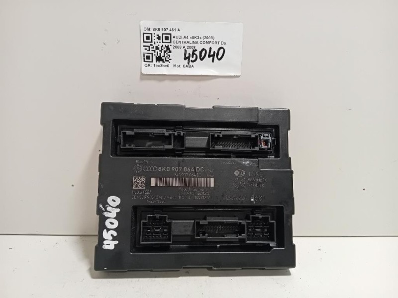 Centralina Comfort 8K0 907 461 A Audi A4 8K2 2008