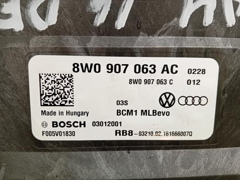 Centralina Comfort 8W0907063AC Audi A4 8W5 Avant 2015