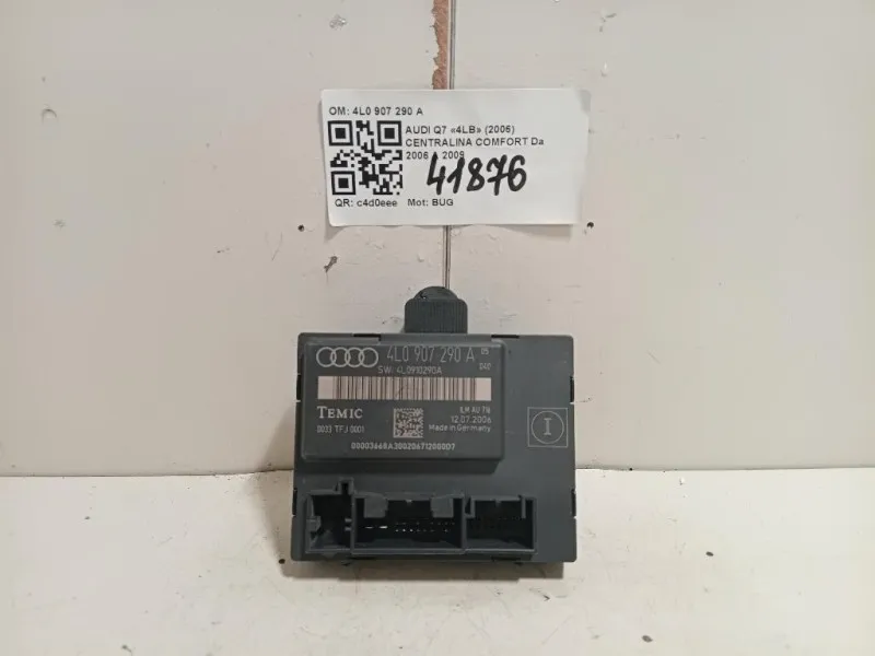 Centralina Comfort 4L0 907 290 A Audi Q7 4LB 2006