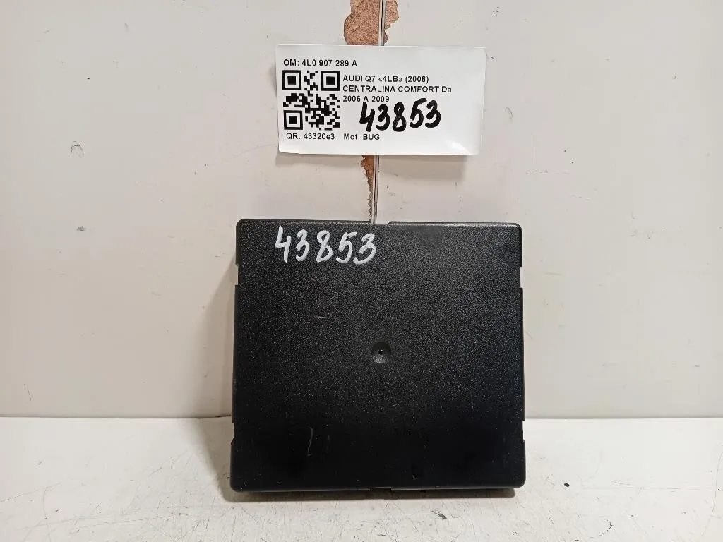 Centralina Comfort 4L0 907 289 A Audi Q7 4LB 2006