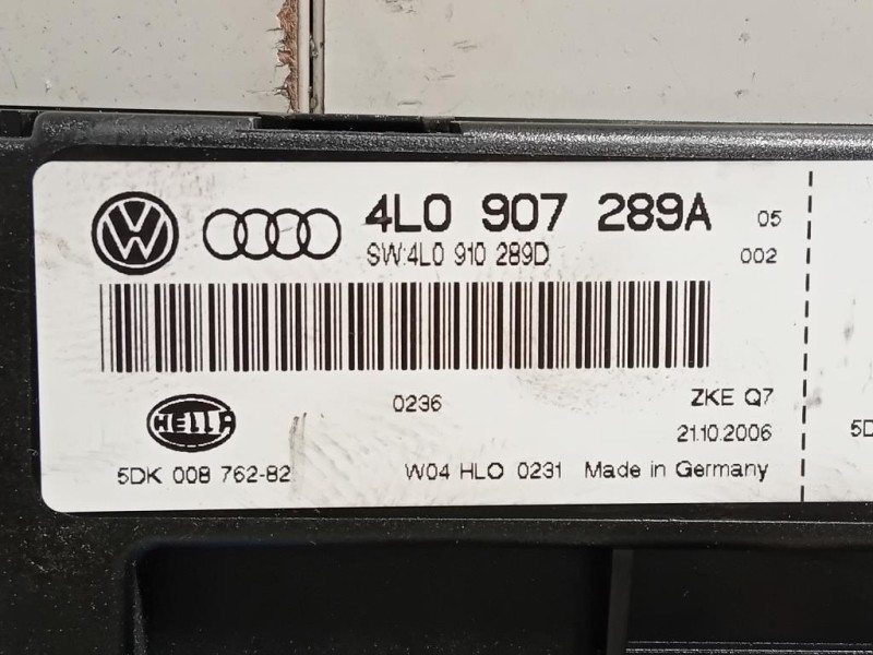 Centralina Comfort 4L0 907 289 A Audi Q7 4LB 2006