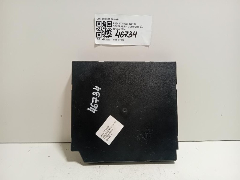 Centralina Comfort 8P0 907 063 AB Audi TT 8J3 2010