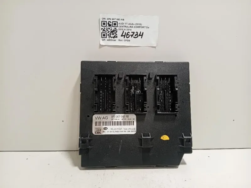 Centralina Comfort 8P0 907 063 AB Audi TT 8J3 2010
