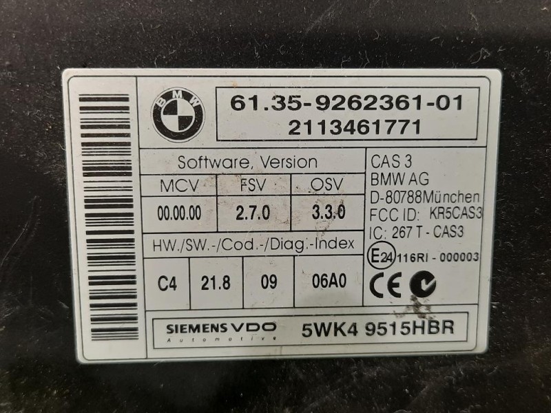 Centralina Comfort 6135-9262361-01 Bmw Serie 1 E82 Coupe 2005