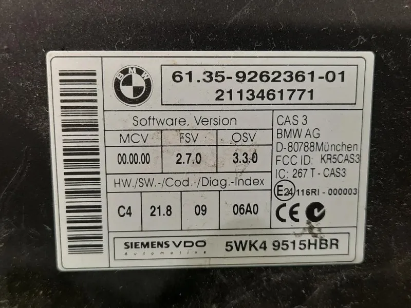 Centralina Comfort 6135-9262361-01 Bmw Serie 1 E82 Coupe 2005