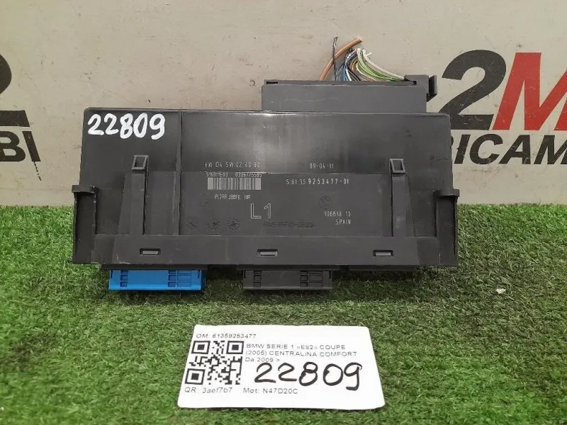 Centralina Comfort 61359253477 Bmw Serie 1 E82 Coupe 2005