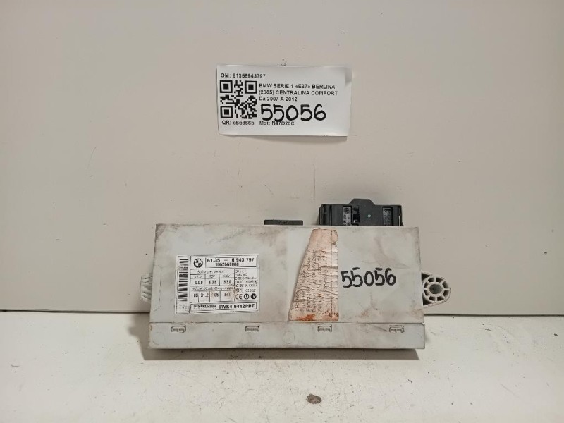Centralina Comfort 61356943797 Bmw Serie 1 E87 Berlina 2005