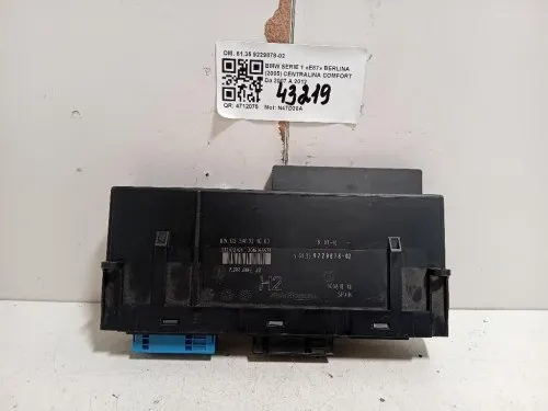 Centralina Comfort 6135 9229878-02 Bmw Serie 1 E87 Berlina 2005