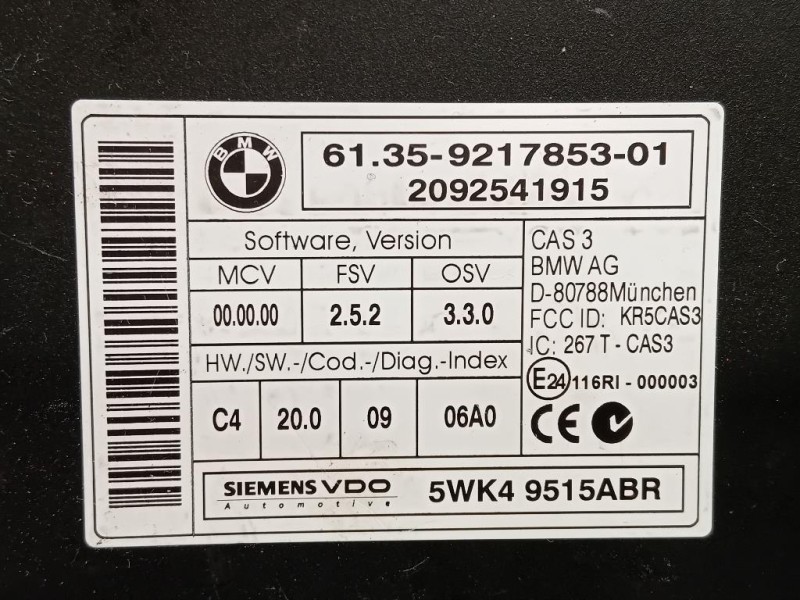 Centralina Comfort 6135-9217853-01 Bmw Serie 1 E87 Berlina 2005