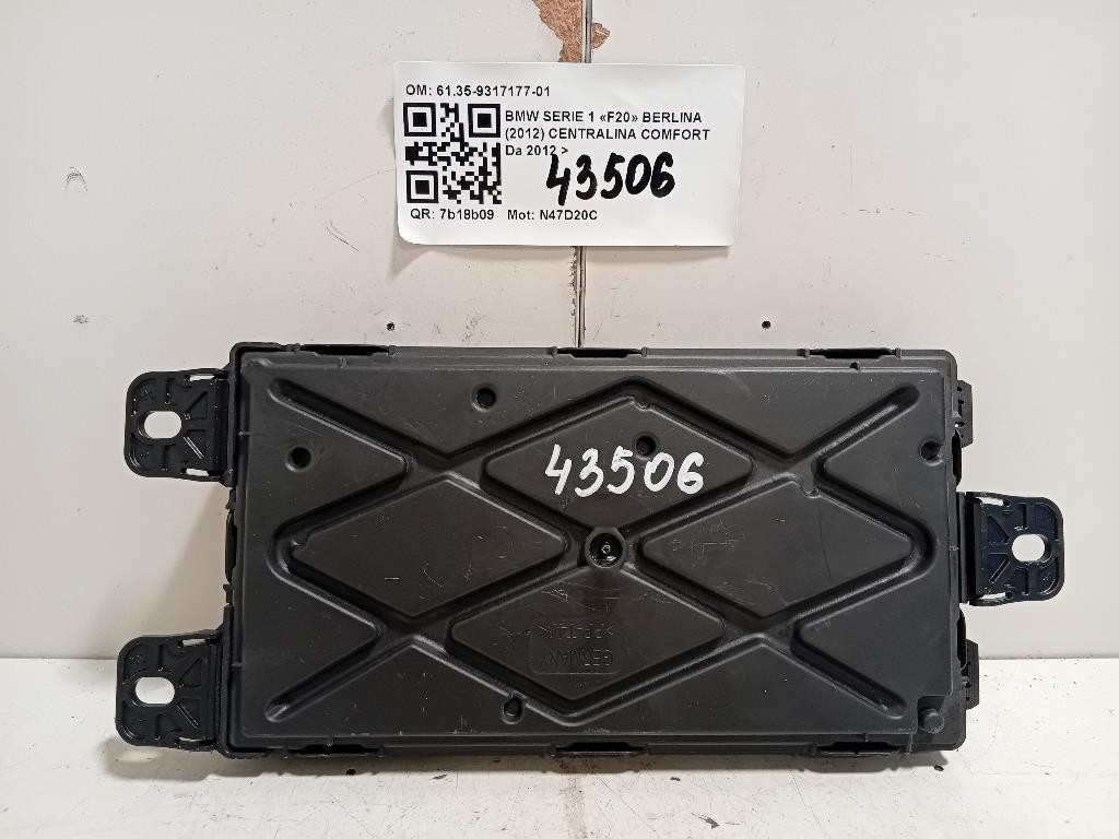 Centralina Comfort 6135-9317177-01 Bmw Serie 1 F20 Berlina 2012
