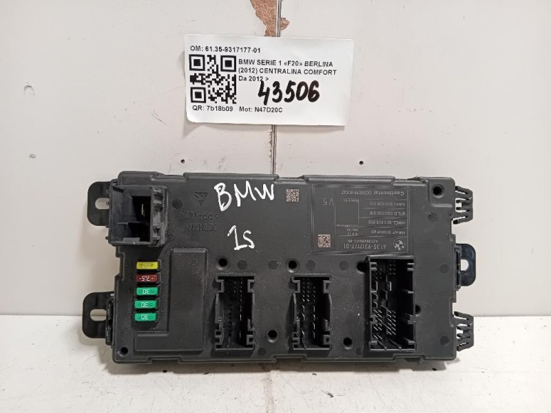 Centralina Comfort 6135-9317177-01 Bmw Serie 1 F20 Berlina 2012