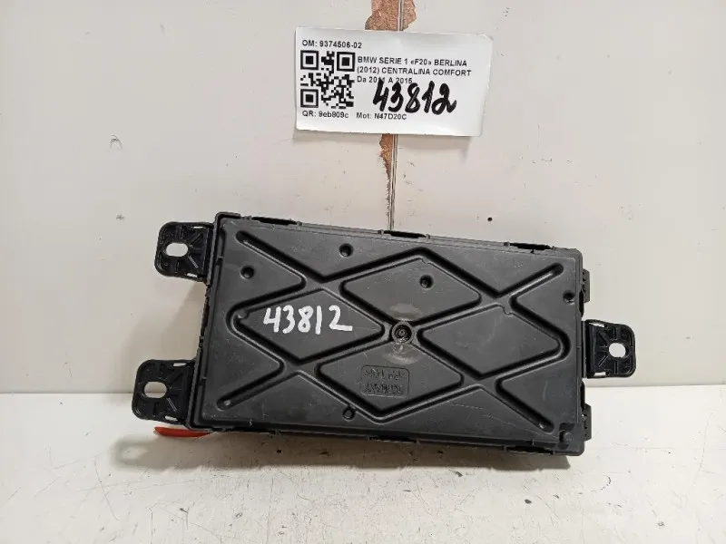 Centralina Comfort 9374506-02 Bmw Serie 1 F20 Berlina 2012