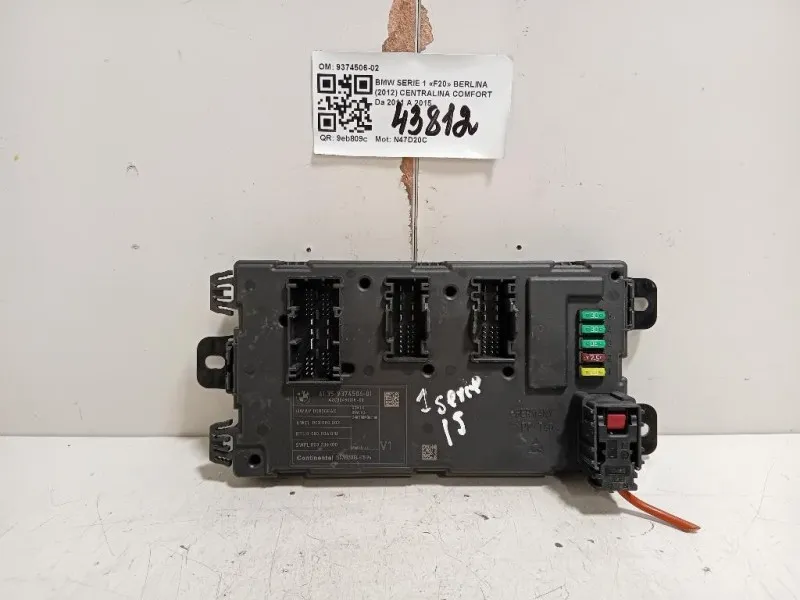 Centralina Comfort 9374506-02 Bmw Serie 1 F20 Berlina 2012