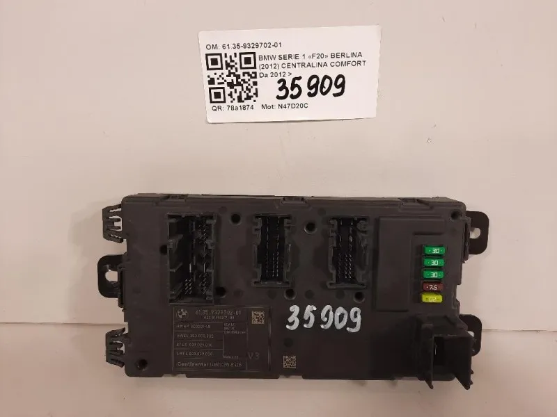 Centralina Comfort 6135-9329702-01 Bmw Serie 1 F20 Berlina 2012