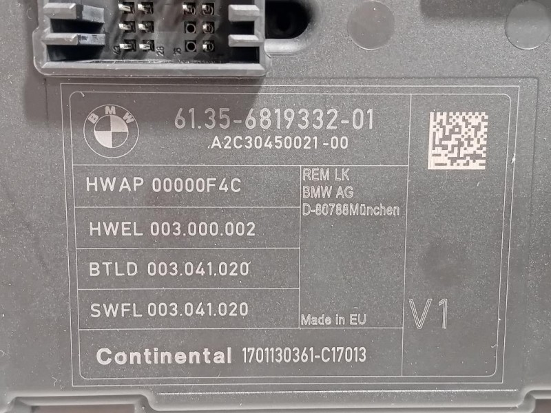 Centralina Comfort 6135681933201 Bmw Serie 1 F20 Berlina 2015