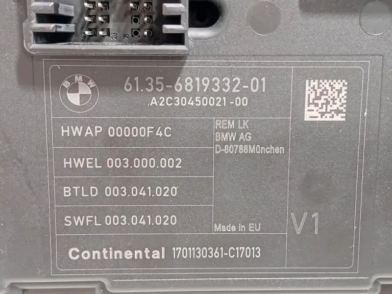 Centralina Comfort 6135681933201 Bmw Serie 1 F20 Berlina 2015