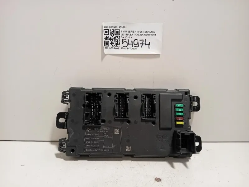 Centralina Comfort 6135681933201 Bmw Serie 1 F20 Berlina 2015