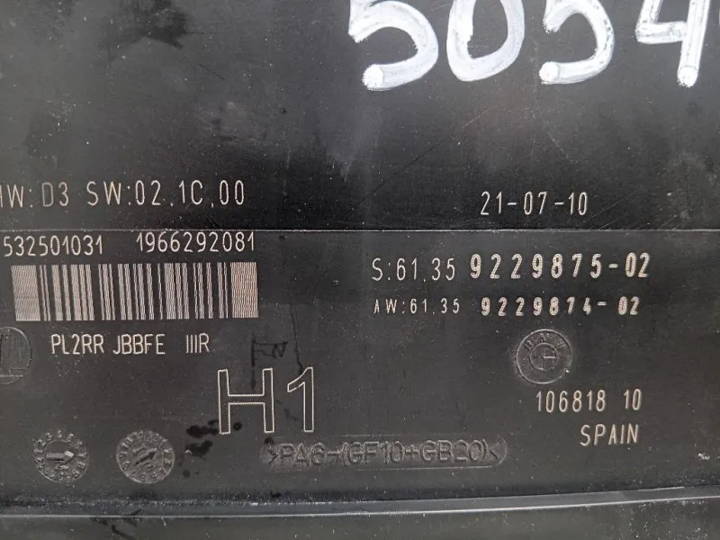 Centralina Comfort 922987502 Bmw Serie 3 E90 Berlina 2005