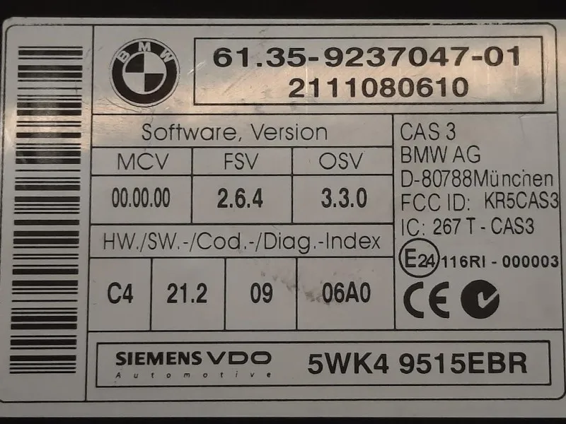 Centralina Comfort 6135-9147195-01 Bmw Serie 3 E91 Touring 2005