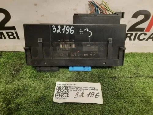 Centralina Comfort 6235 9176877-01 Bmw Serie 3 E92 Coupe 2007