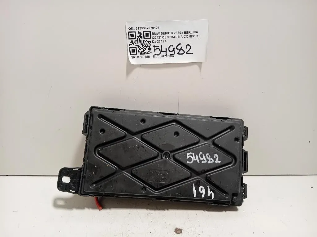 Centralina Comfort 6135932970101 Bmw Serie 3 F30 Berlina 2012