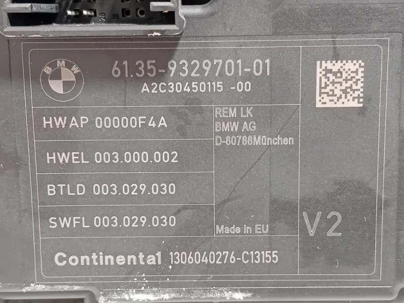 Centralina Comfort 6135932970101 Bmw Serie 3 F30 Berlina 2012