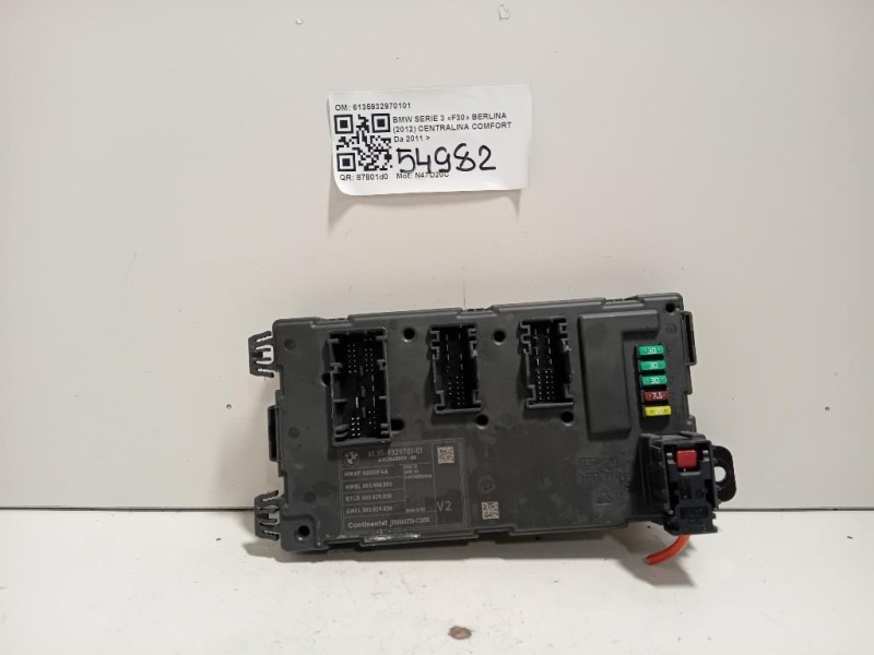 Centralina Comfort 6135932970101 Bmw Serie 3 F30 Berlina 2012