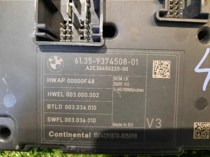 Centralina Comfort 61359374508 Bmw Serie 3 F30 Berlina 2012