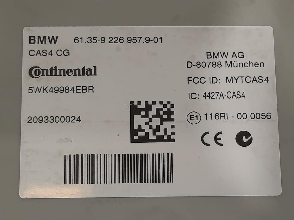 Centralina Comfort 6135-9 226 9579-01 Bmw Serie 5 F07 GT 2010