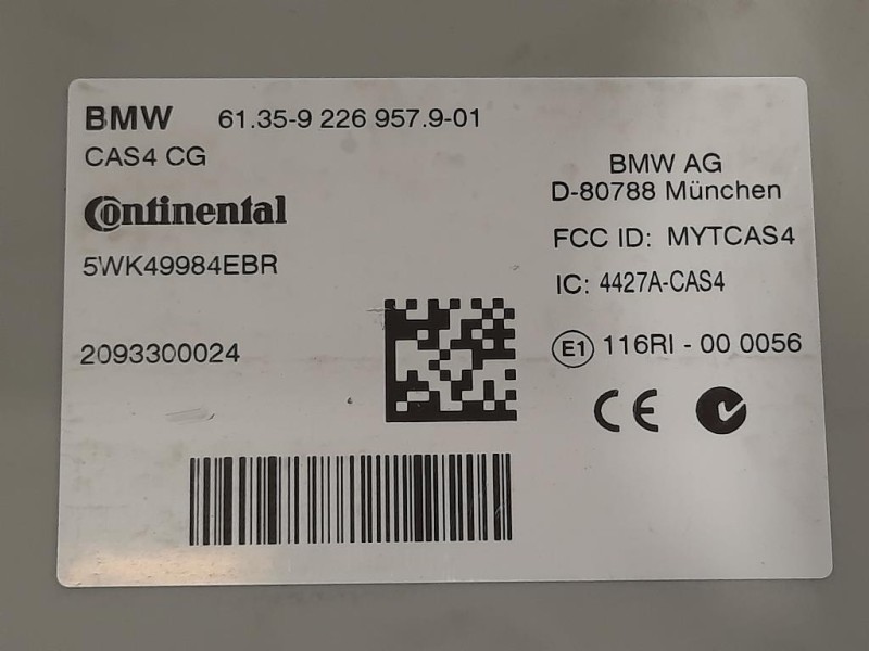 Centralina Comfort 6135-9 226 9579-01 Bmw Serie 5 F07 GT 2010