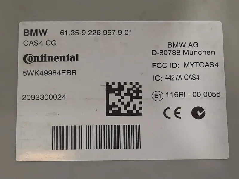 Centralina Comfort 6135-9 226 9579-01 Bmw Serie 5 F07 GT 2010