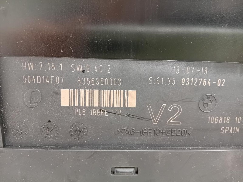 Centralina Comfort 6135 9244392-01 Bmw Serie 5 F10 Berlina 2010