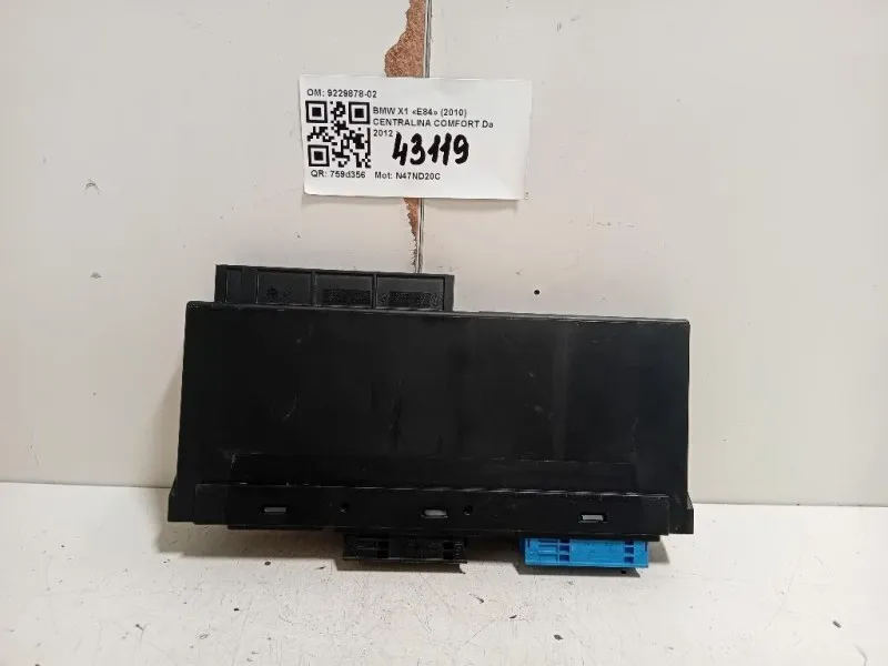Centralina Comfort 9229878-02 Bmw X1 E84 2010